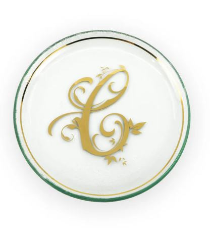 6" Mini Plate "C" - Annieglass - Gaines Jewelers