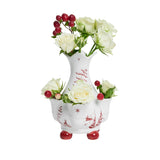 Country Estate Winter Frolic 6" Tulipiere Vase - Ruby - Juliska
