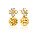 Berry Clover Drop Earrings - Gold - Capucine De Wulf