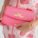 Lisi Lerch - Molly Faille Clutch - WS: Poppy with Pearl / Pink