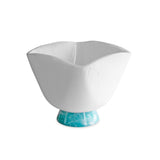RESIN Rio Large Wine Bucket with Base (White and Turquoise) - Beatriz Ball