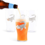 Arthur Court - Alligator Beer Pint Glasses - Set of 4