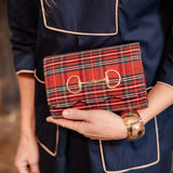 Lisi Lerch - Ruby Scalloped - Red Plaid WS: Gold Bow