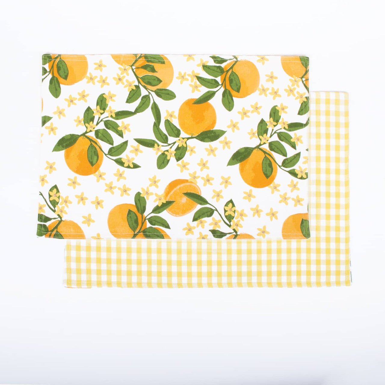 8 Oak Lane Orange Grove Set/4 Reversible Placemat - Gaines Jewelers