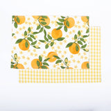 8 Oak Lane Orange Grove Set/4 Reversible Placemat - Gaines Jewelers
