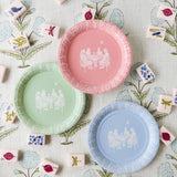 Pavilion Paper - Mahjong Jasperware Inspired Mini Apps  Paper Plates 50 PK: Blue