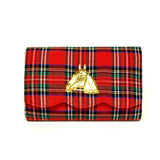 Lisi Lerch - Ruby Scalloped - Red Plaid WS: Gold Bow
