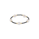 Purpose Admire Pearl 8mm Faceted Hematite Bracelet - Enewton