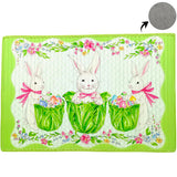 Beck's Cabbage Bunny Bamboo Mat - The Round Top