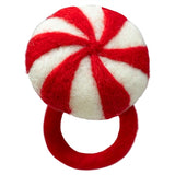 Felt Peppermint Swirl Napkin Ring - Hester & Cook