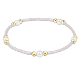 Hope Purpose Pearl Bracelet - Silky White - Enewton