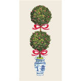 Holiday Topiary Guest Napkin - Pack of 16 - Hester & Cook