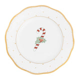 Candy Cane Dessert Plate - Forest Green - Herend