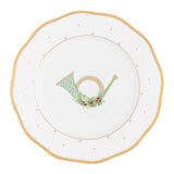 Horn Dessert Plate - Forest Green - Herend
