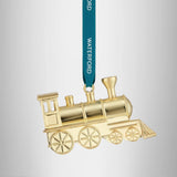 Christmas Metal Steam Train Golden Ornament - Waterford