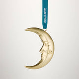 Christmas Metal Moon Golden Ornament - Waterford