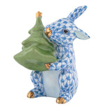 Christmas Tree Bunny - Blue - Herend