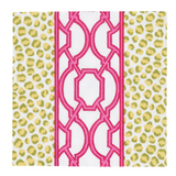 Knots And Spots Green & Fuchsia Cocktail Napkins - 20 Per Package - Caspari