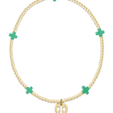 egives to camp mystic bracelet Small Gold Pattern 3mm - enewton
