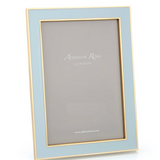 Powder Blue Enamel & Gold 5x7 Frame - Addison Ross