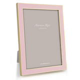 Pale Pink Enamel & Gold 4x6 Frame - Addison Ross