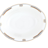 Princess Victoria Light Blue Oval Vegetable Dish - Herend