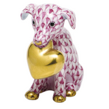 Puppy Love in Raspberry - Herend