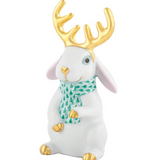 Reindeer Rabbit in White and Green - Herend