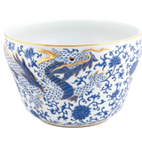 Dragon Cachepot in Multicolor Blue - Herend