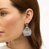 Sydney Bezel Statement Earring - Brackish