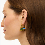 Rachel  Triangle Hoop Earring - Brackish