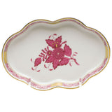 Small Scalloped Tray - Rasberry - Herend