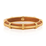 Gaia Petite Hinged Bangle, S/M - Teak - Capucine De Wulf