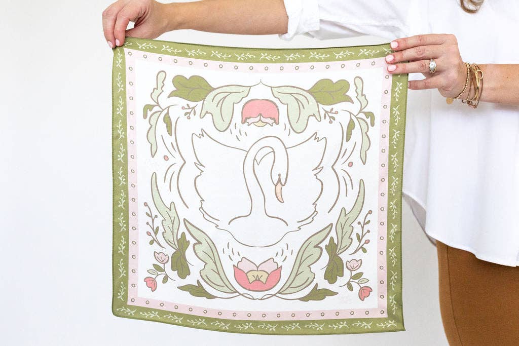 A BEST DAY - FLY SQUARE SCARF - Gaines Jewelers