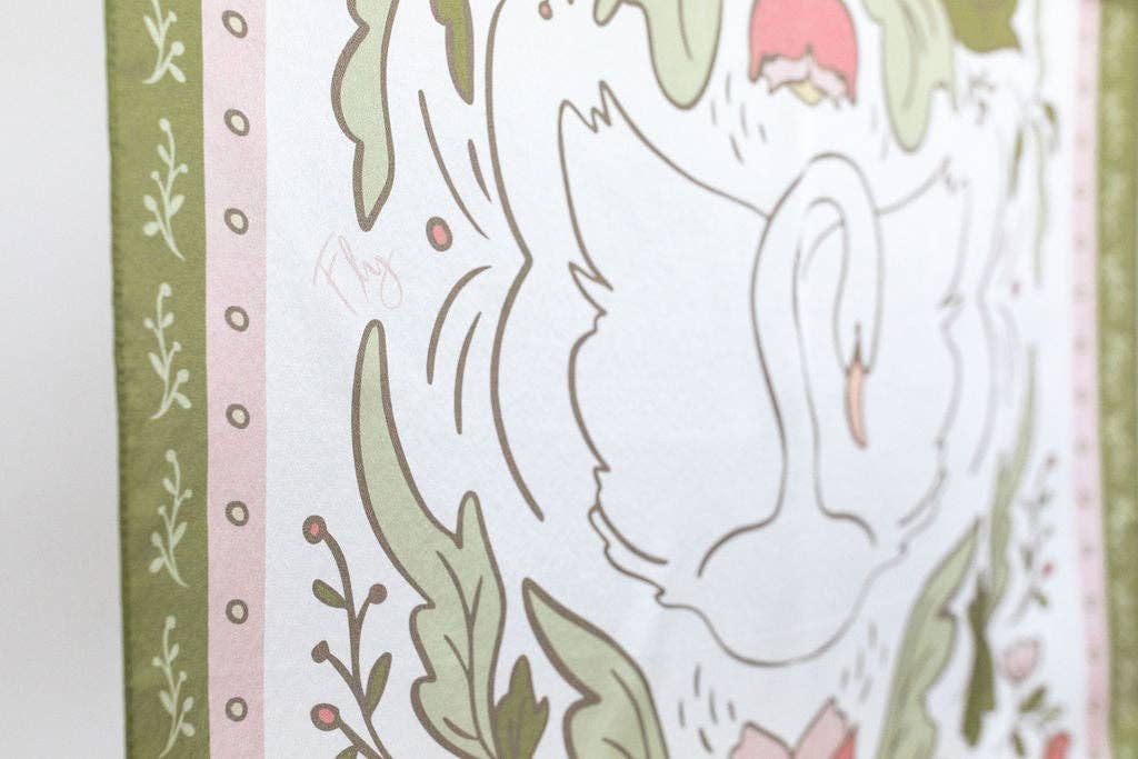 A BEST DAY - FLY SQUARE SCARF - Gaines Jewelers