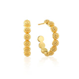 Berry Icon Small Hoops Earrings - Gold - Capucine De Wulf