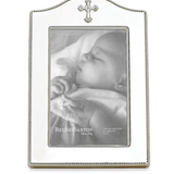 Abbey Cross Silverplate 4" x 6" Frame - Reed & Barton - Gaines Jewelers