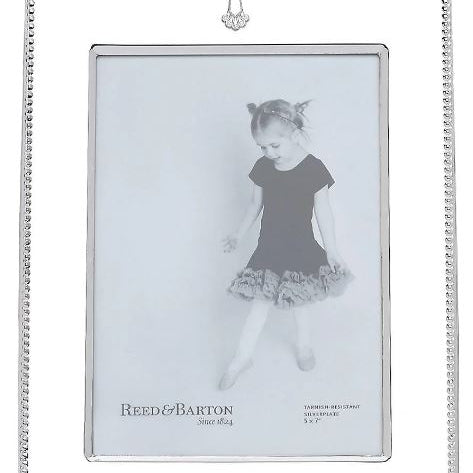 Abbey Cross Silverplate 5" x 7" Frame - Reed & Barton - Gaines Jewelers