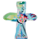 Acrylic Blue Everlasting Love Cross - Lauren Dunn - Gaines Jewelers