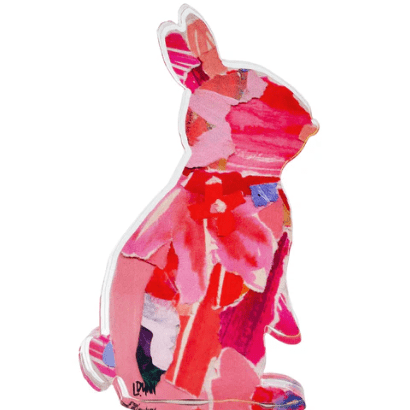 Acrylic Bunnies in Color - Pink - Lauren Dunn - Gaines Jewelers