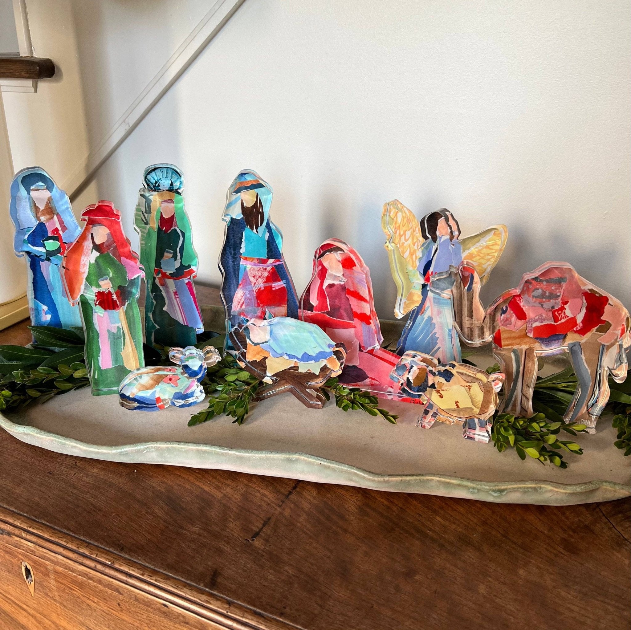 Acrylic Nativity Set Animal Add - Ons - Large - Set of 3 - Lauren Dunn - Gaines Jewelers