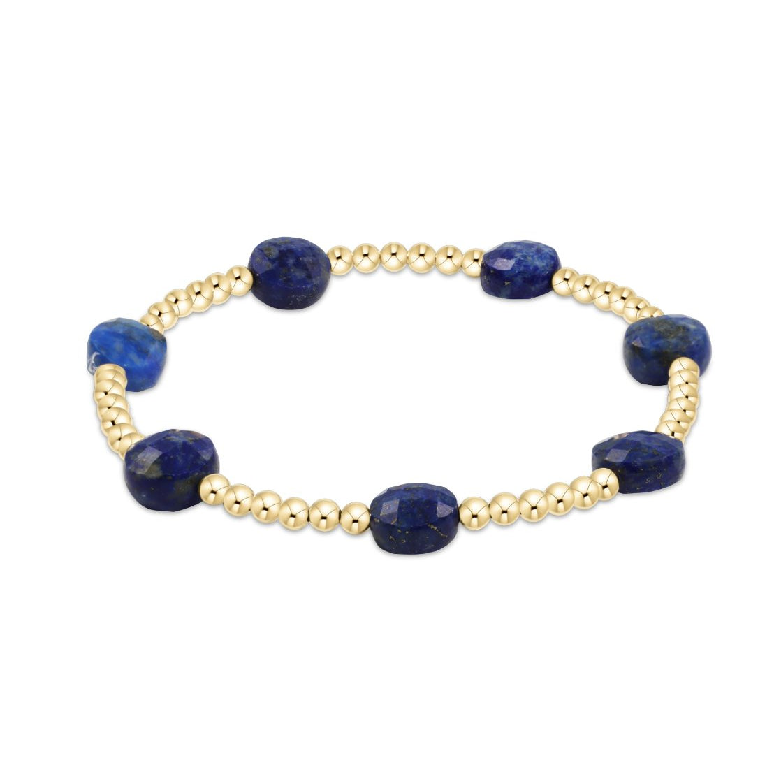 Admire Gold 3mm Bead Bracelet - Lapis - Enewton - Gaines Jewelers