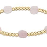 Admire Gold 3mm Bead Bracelet - Pink Opal - Gaines Jewelers