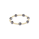 Admire Pearl Dark Grey 3mm Gold Bracelet - Enewton - Gaines Jewelers
