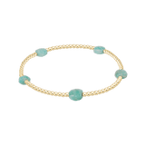 Admire Small Gem 2mm Gold Bracelet - Amazonite - enewton - Gaines Jewelers
