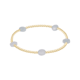 Admire Small Gem 2mm Gold Bracelet - Aquamarine - enewton - Gaines Jewelers