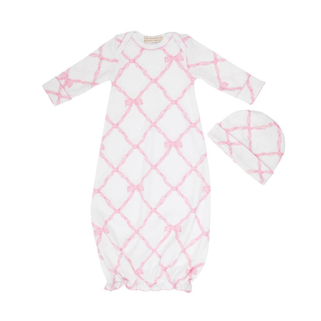 Adorable Everyday Gown - Belle Meade Bow With Worth Avenue White - 0 - 3M - The Beaufort Bonnet Company - Gaines Jewelers