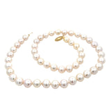 Akoya pearls strand of 8 - 8.5mm in 14t yellow gold by Mastoloni - Gaines Jewelers
