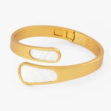 Alexis Bezel Hinge Cuff - Brackish - Gaines Jewelers
