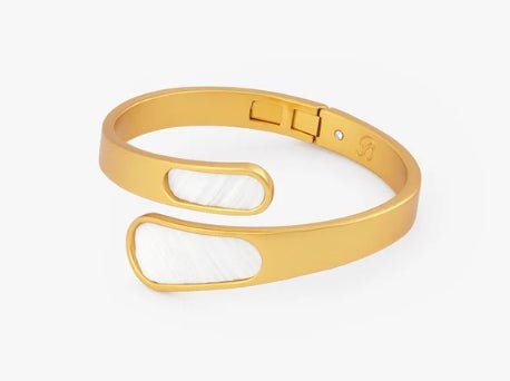 Alexis Bezel Hinge Cuff - Brackish - Gaines Jewelers